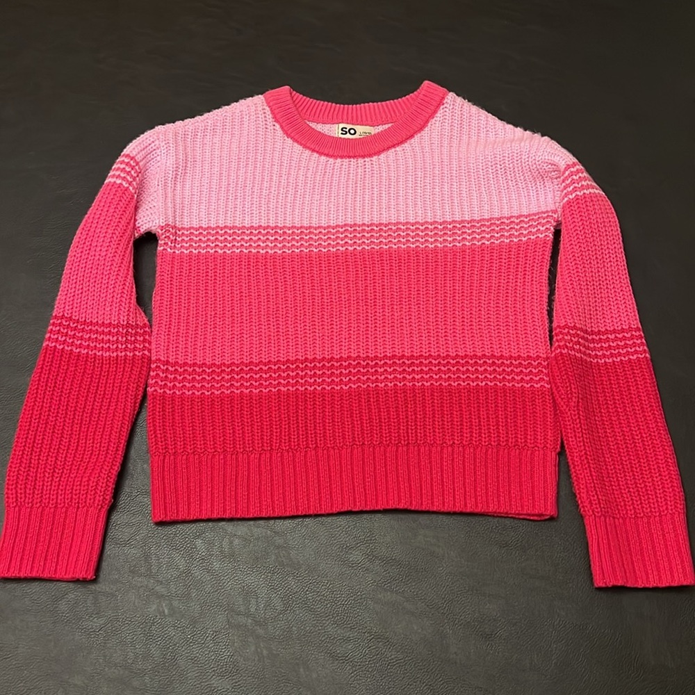 Girls Sweater top, size L 10/12 by SO